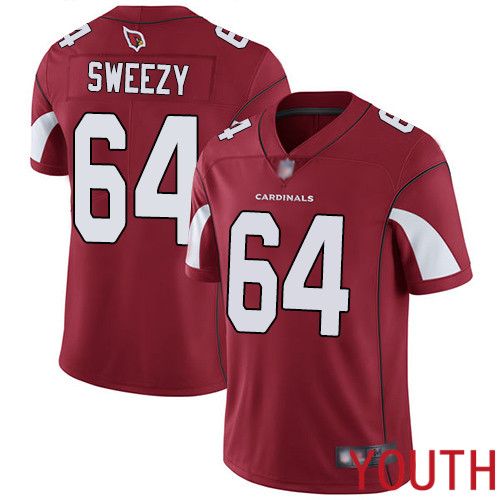 Arizona Cardinals Limited Red Youth J.R. Sweezy Home Jersey NFL Football 64 Vapor Untouchable